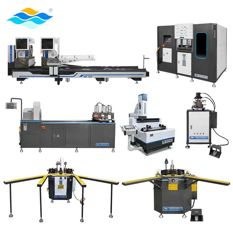 Complete  Set of Machines for Aluminium windows and Doors Manufacturing Workshop Production Line