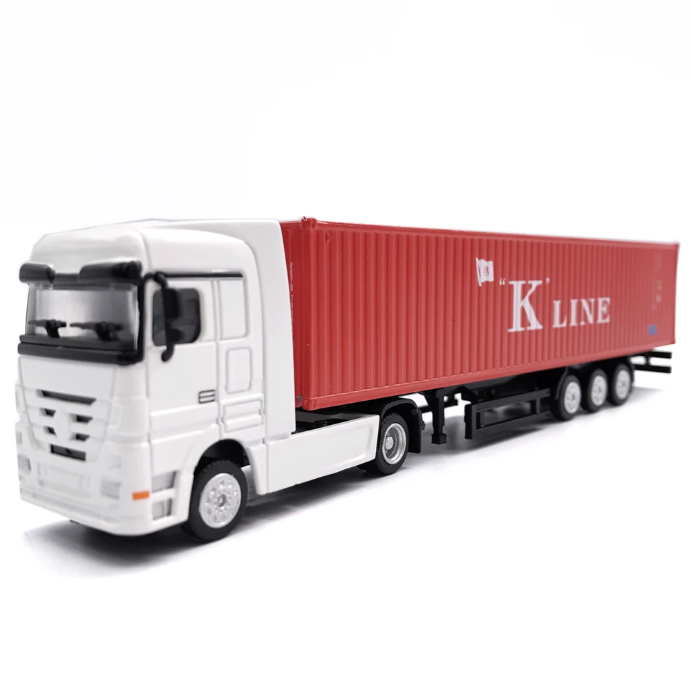 【A】19cm K-LINE logistics Container truck model 1:87 logistics Logistics truck model O.A.S ship model