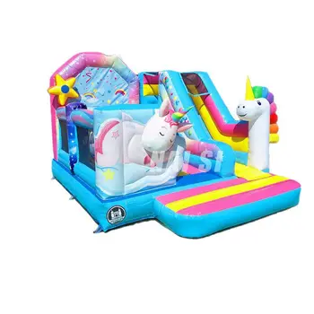 Large Outdoor Inflatable Castle for Kids Square Jumping Bed Trampoline Manufactured by Children's Manufacturers for Naughtiness