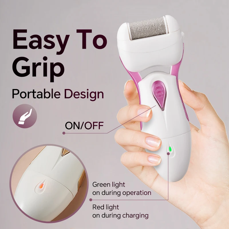 USB Charging Electric Foot Grinder Stone Callus Remover and Dead Skin Rubbing Device Heel Removing Callus Remover for Car Use supplier