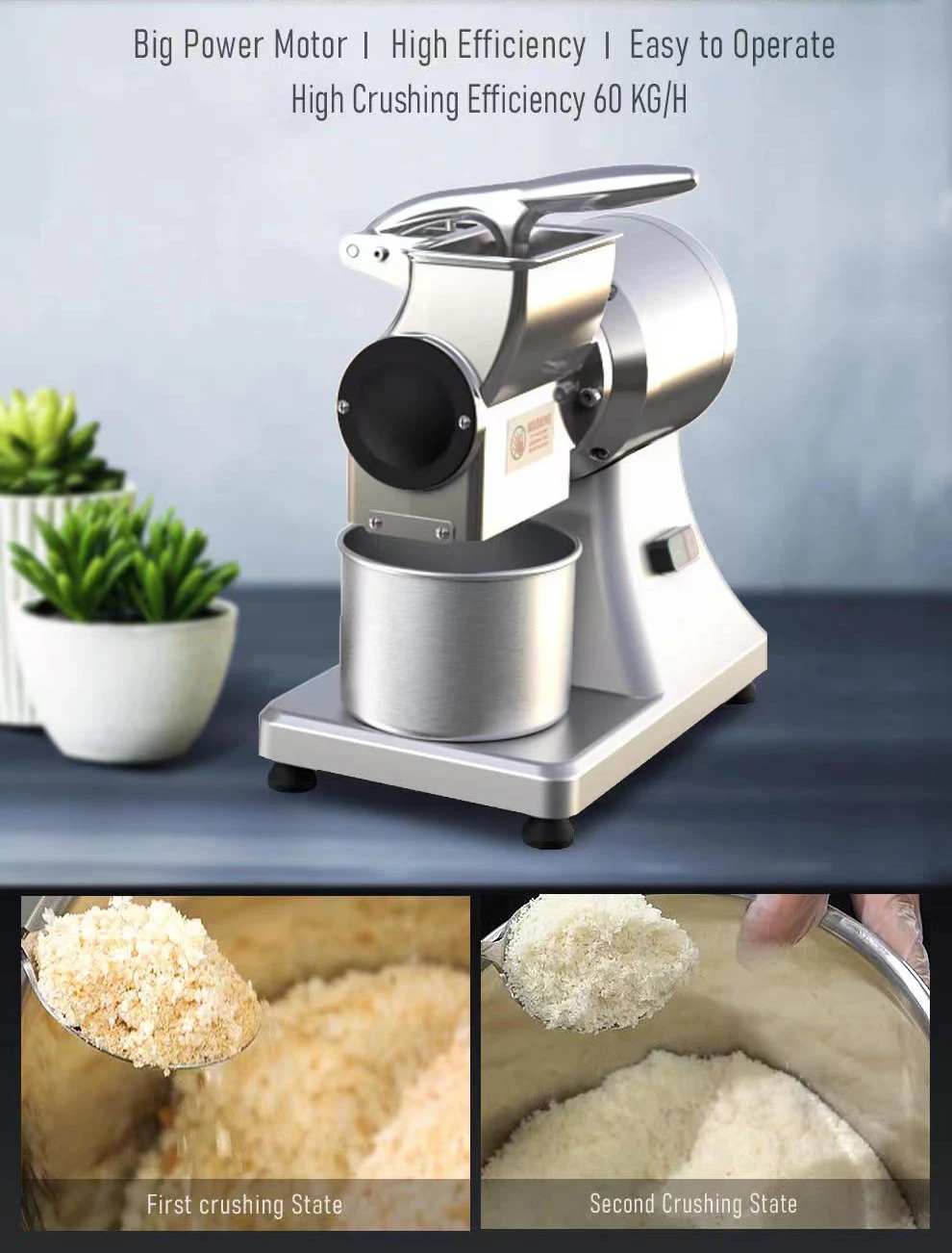Commercial Bread Crumb Grinder Crusher Cheese Grater Machine Pizza ...