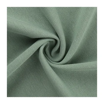 Fabric Manufacturer 92% Cotton 8% Spandex Rib Fabric 40S 260gsm Thickened Textile Spandex Fabric 1*1 Product in 40S