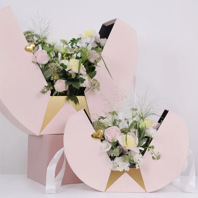 Роскошная дизайнерская коробка с изображением парусника цветов премиум-класса подарок на день Святого Валентина День матери упаковочная