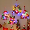 Adorno Navideño Luminoso de PVC: Oso Polar, Reno, Corona de Papá Noel