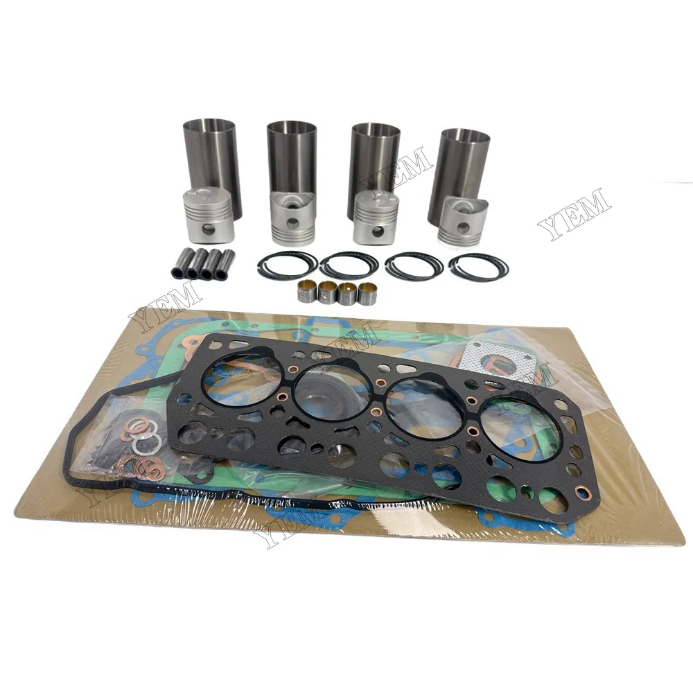 Overhaul Kit With Gasket Set Compatible for Mitsubishi K4C Engine Rebuild Kit 2