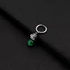 E033-Green1 (there are ear holes earring)