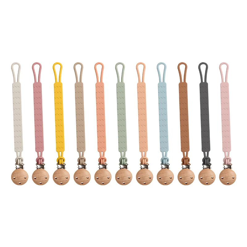 Wholesale Onepiece Silicone Teether Pacifier Holders Keeps Pacifiers