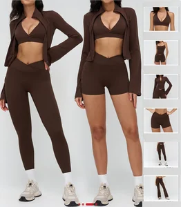 Activewear Manufacturer High Quality Women's Yoga Clothing Pilates Set Gym Sportswear Women Fitness Clothes Yoga Set