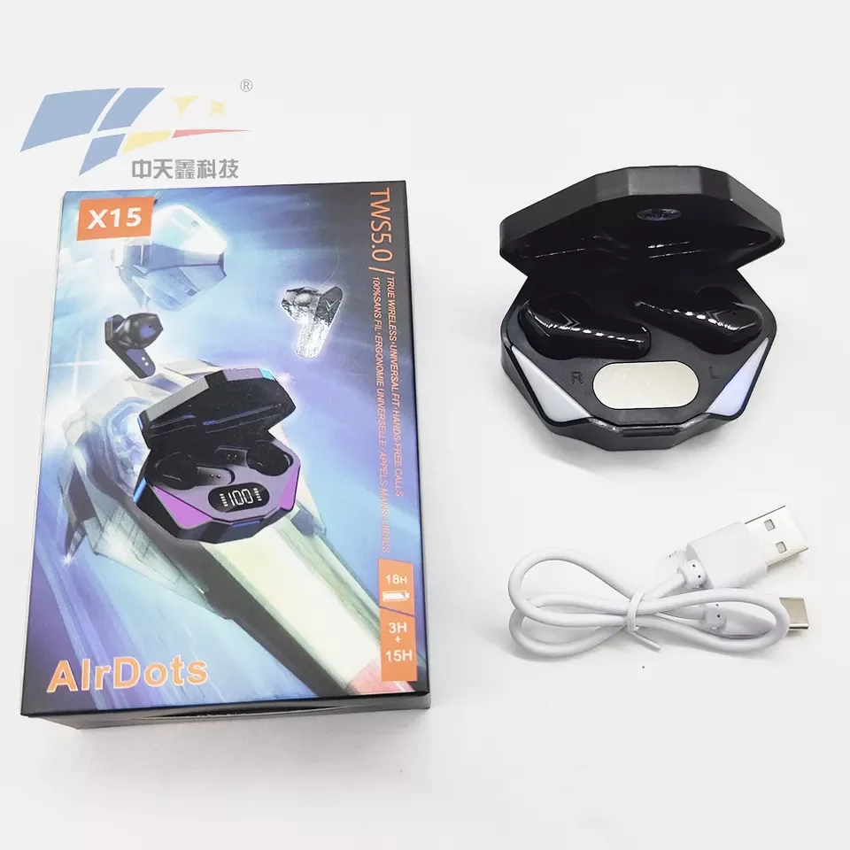 X15 Gaming Headsets - Low Latency TWS Earphone Stereo Bt 5.0