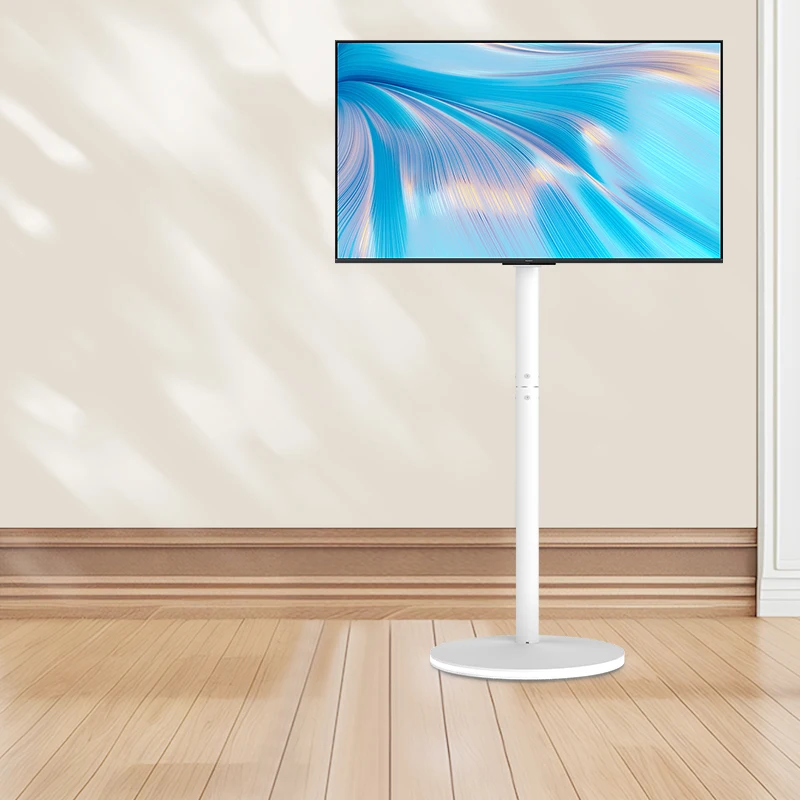 Modern LCD LED Tv Stand Studio Tv Floor Stand With Lamp on Base for LG