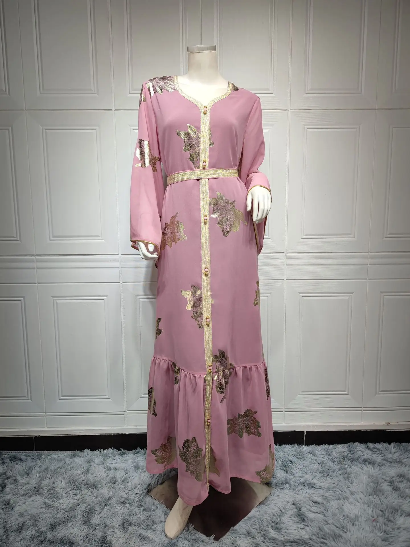 Loose Morocco Party Dress for Women Caftan Dubai Muslim Dresses Eid  Moroccan Kaftan Woman Evening Long Dress