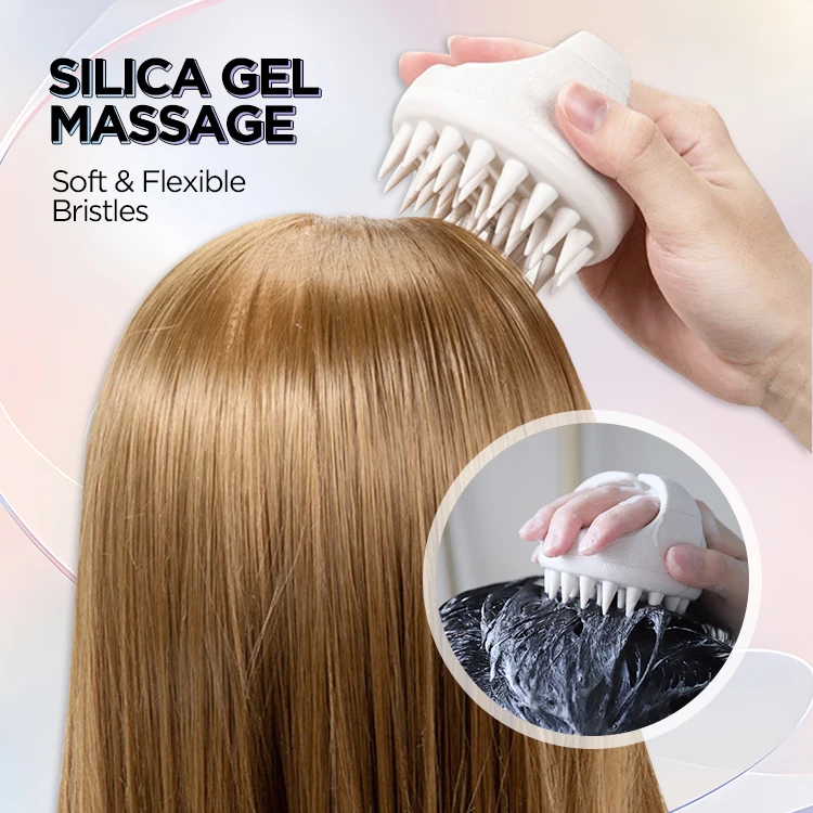 Оптовая продажа с завода, массажер для волос и кожи головы, щетка для шампуня, щетка для душа, скребок для роста волос