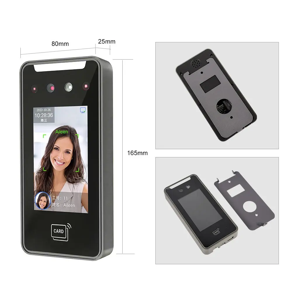 4 Inch Web Cloud Face Recognition Terminal ID Card Wifi Biometric Time Attendance System