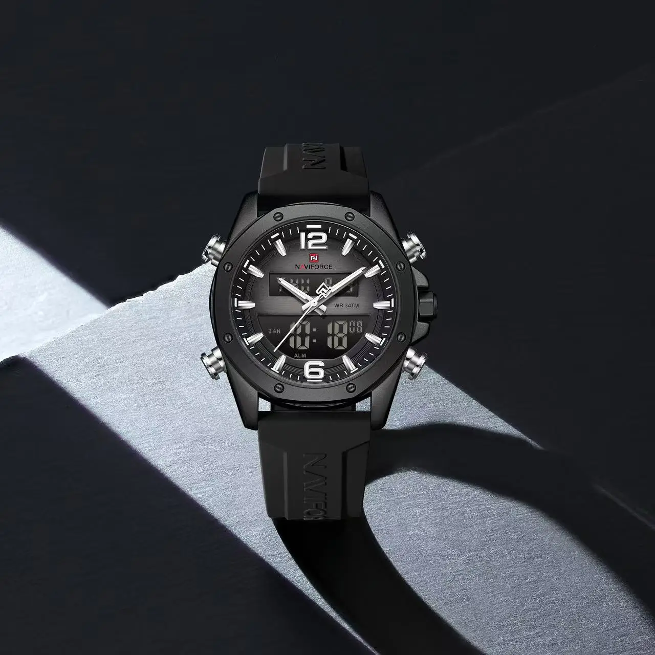 NAVIFORCE 9264 Men's Watch Luxury Top Brand Multifunction Chronograph Watch Men Auto Date 3ATM Waterproof Man Clock Gift Watches