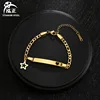 Gold - Curved card-hang five-pointed star