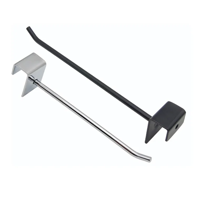 Полки для супермаркетов с квадратными трубчатыми крючками металлическая проволочная стойка витрины персонализированные размеры полки