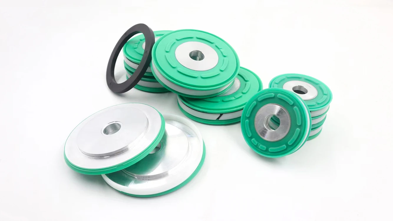 Blue Polyurethane KASTAS - K58 MAGNETIC PISTON-DOUBLE ACTING SEAL 30 to 125 MM Cylinder Piston SEAL Kit DSBC DPRS