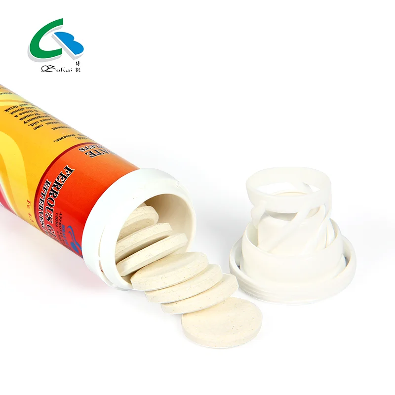Biocaro Custom Multivitamins Tablets Iron Gluconate Effervescent Tablet Women's Dietary Iron Supplement