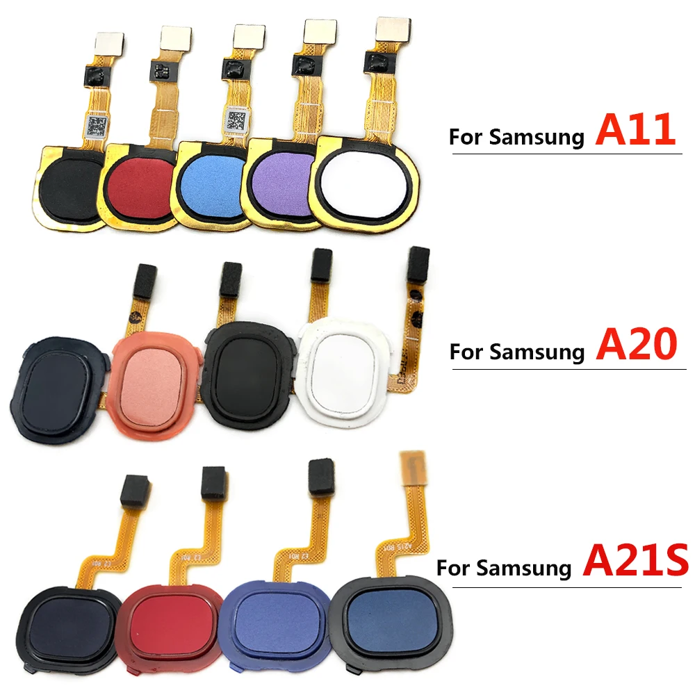 Original Finger Reader Home Button Flex Cable for Samsung Galaxy A11 A20 A21S Fingerprint Reader Sensor Replacement Part