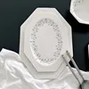 white-12 inch plate