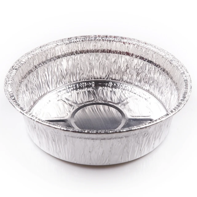 product tia yb89 9 inch deep installation disc heavy aluminum foil container lobster baking tray rust proof foil container-2
