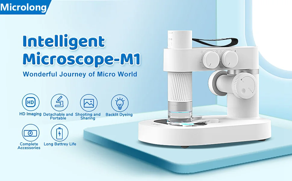 Microlong 10x-400x Home School Science Kids Microscope Educational