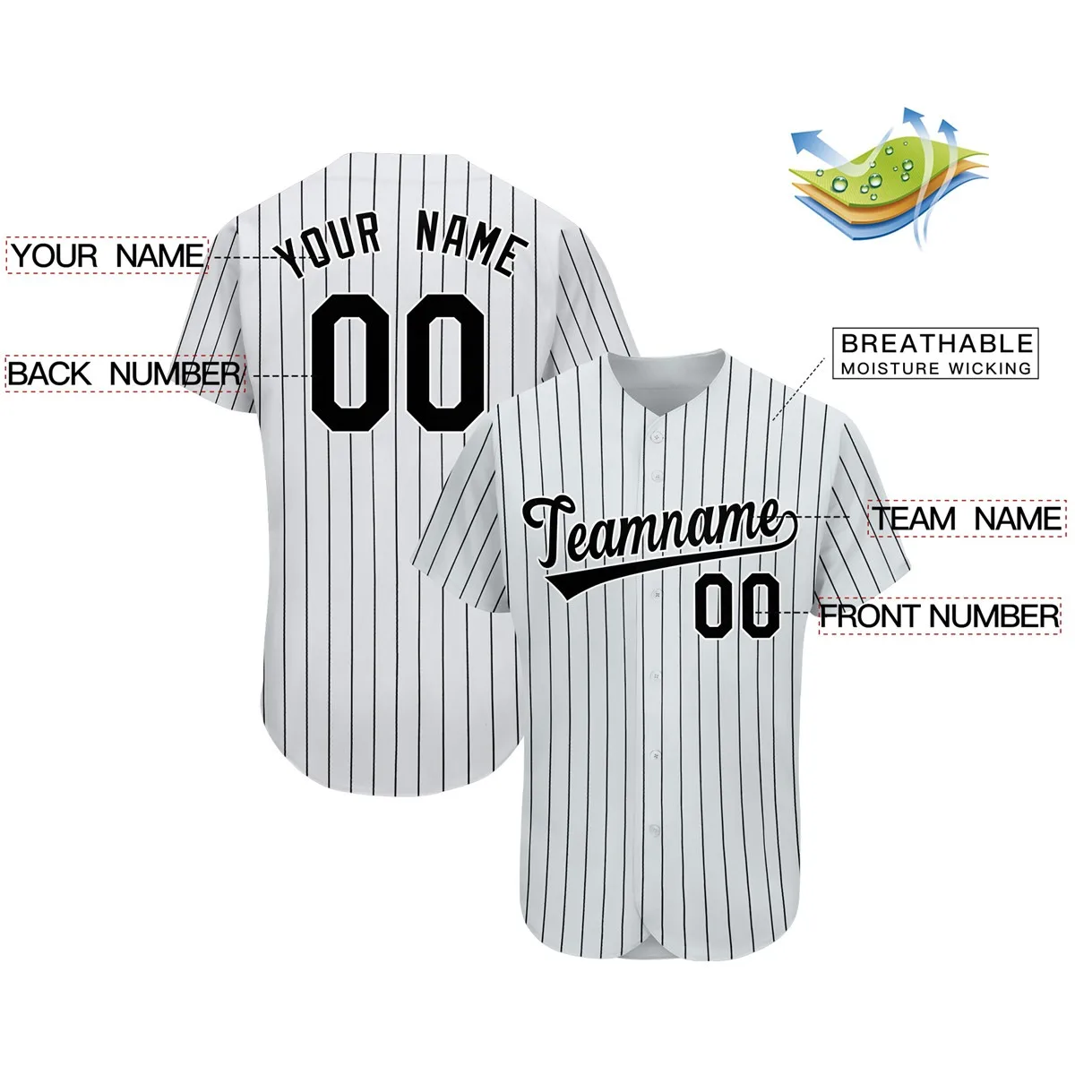 Custom Baseball Jersey Customized Printed Team Name,Your Name/Number Mesh Soft Streetwear for