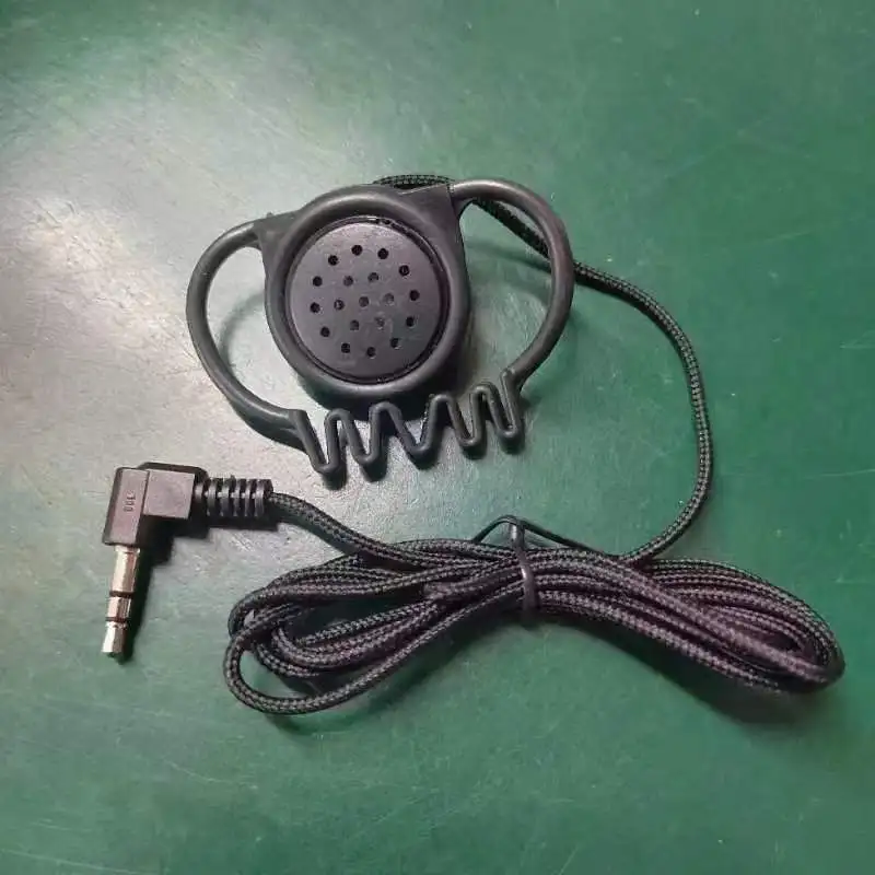 3.5mm Stereo Ear Hook Earphone Wired Clip On Earphone Headphone Tour