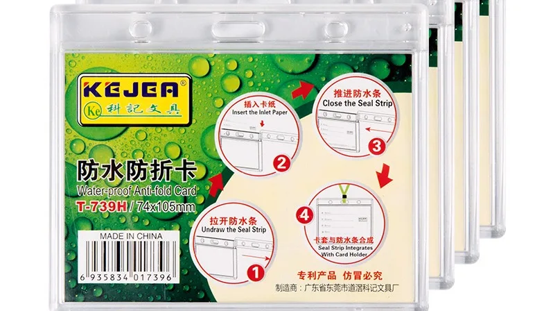 10PCS Ausweishülle, SunTaYon Clear Waterproof Kunststoff ID Card