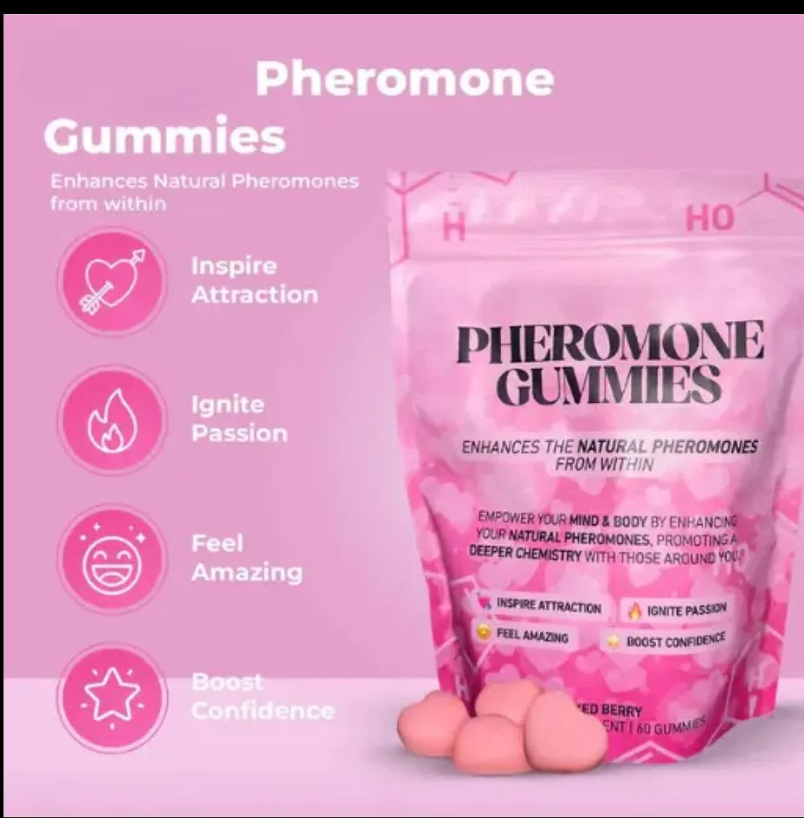 Bonbons Gélifiés Premium Équilibre Féminin - 60 Pièces, Complément Bien-être T5T9