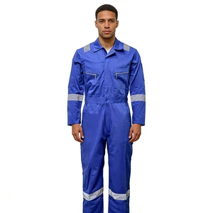 OEM Functional Uniforms Workwear Safety Clothing Mechanic Worker Jumpsuit Mining Professional Reflective Stripe Overalls