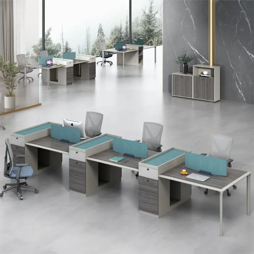 Modern Desk Small Computer l Shape Office Desk Cubicle Staff Workstation Table Design Work Desk