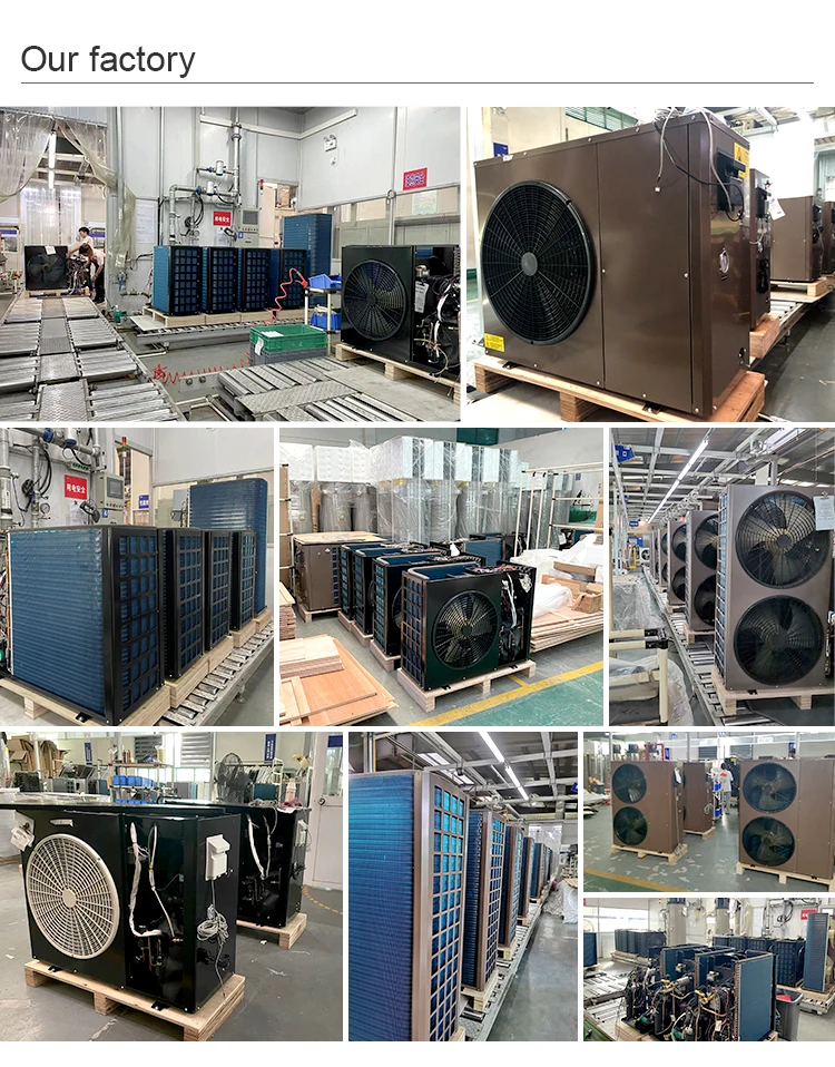 R32 Ground Source Water Heater Geothermal Heat Pump Evi Dc Inverter Hot