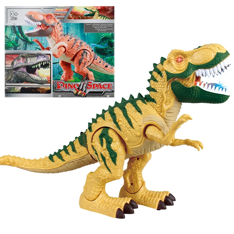Multifunction Battery Operated Walking Electric Dinosaur With Light And