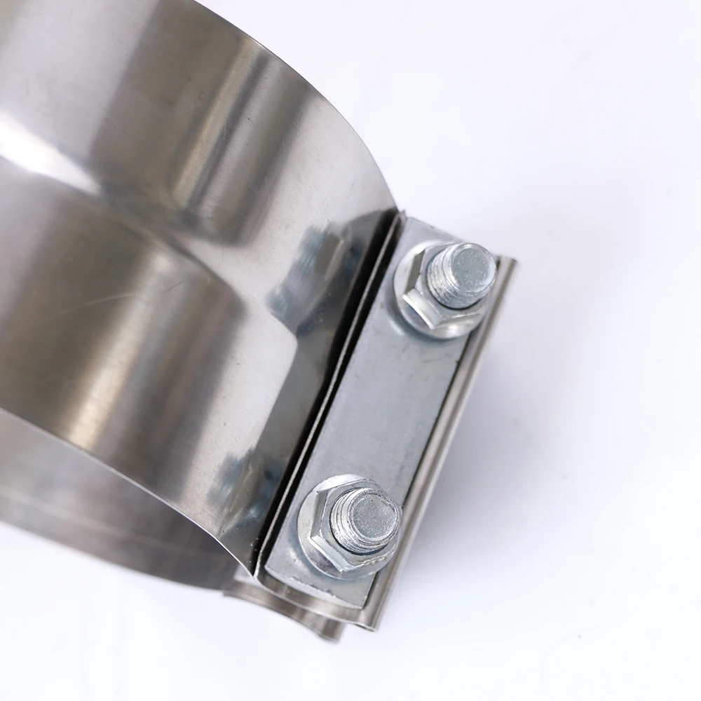 5-дюймовый круговой Соединительный выхлопной ленточный зажим, предварительно сформированный Соединительный зажим из алюминиевой стали для соединения выхлопной трубы с внешним диаметром от 5 до 5