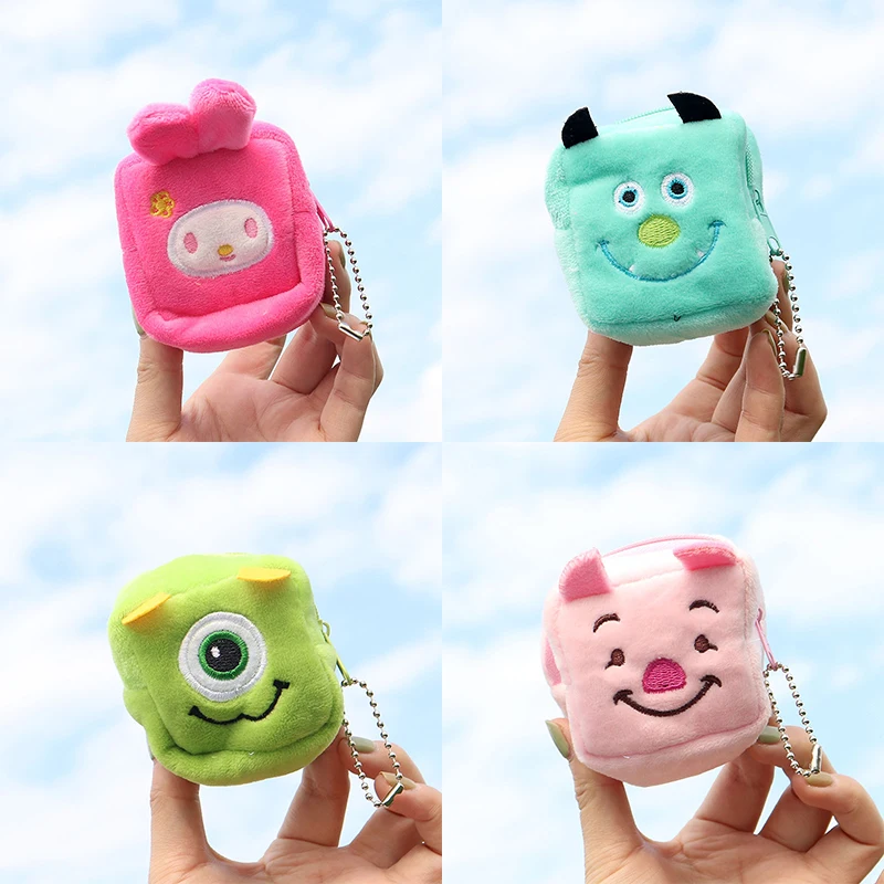 Wholesale Cartoon Coin Purse Plush Doll Storage Bag Wallet Pig Lovely My  Melody Mike Sully Purses Monster University Key Chain Pendant From  m.