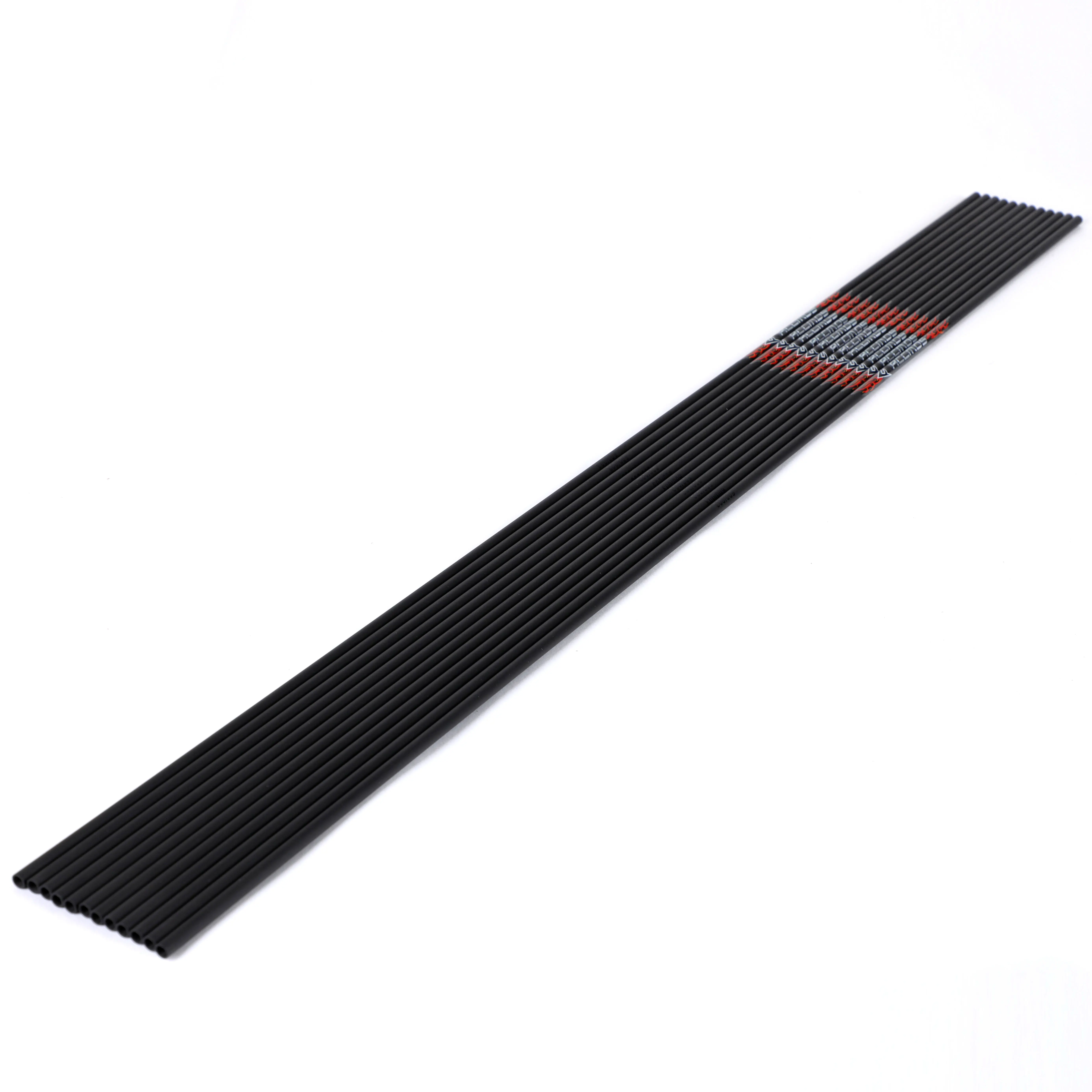 Flèches En Carbone Pur 31″ – Spine 250-600, Plumes Caoutchouc 2″ – Pour Arc Composé, Recurve Ou Traditionnel