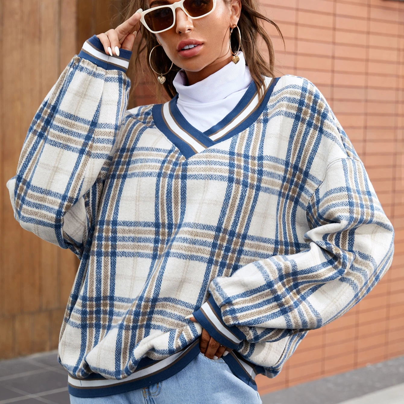Bellcoco Felpa Donna Con Spalle Scoperte – Maniche Lunghe Oversize Autunnale (Cotone E Poliestere) - 3
