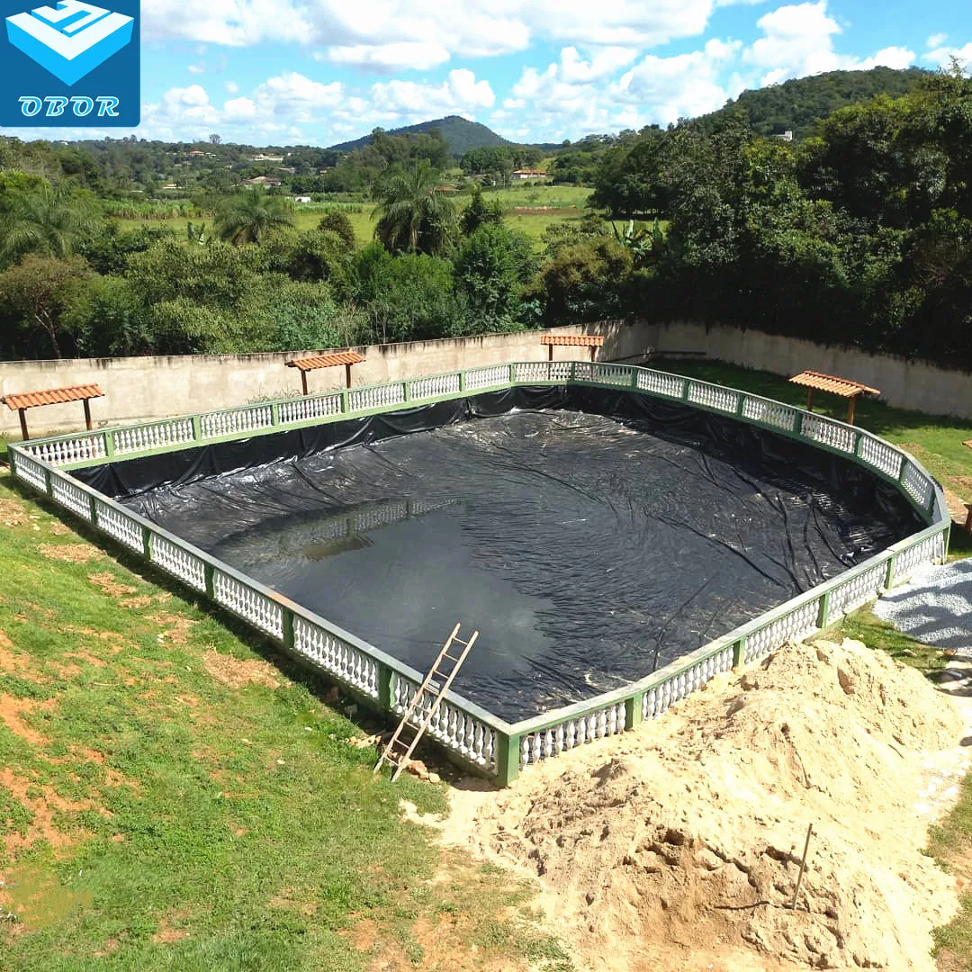 Factory Price OBOR HDPE Geomembrane  0.5mm 0.75mm 1mm Waterproof Geomembranas Dam Pond Liner
