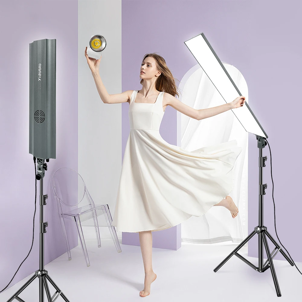 Meidike Beauty Leg Led Fill Light 70W Portable Video Recording Photography Panel Lamp for Game Live Video Lighting GL-80RP