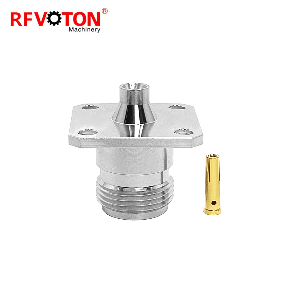N Type Coaxial N Female Jack 4 Hole Flange Connector for 141 RG402 Rg141 0.141