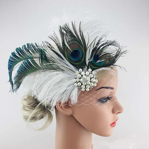 Neefu Wofu Feather Crown Peacock Hair 