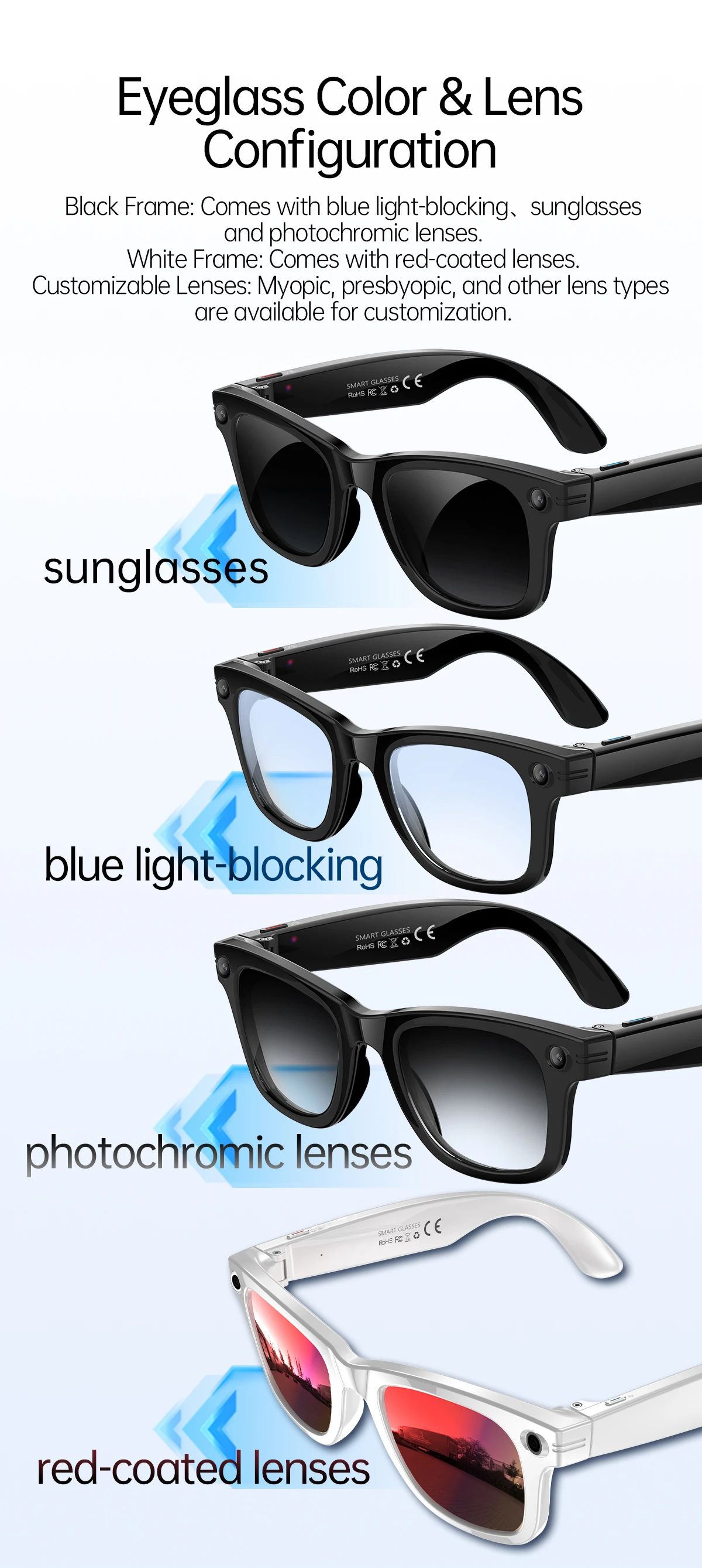 If you are searching for a supplier of a product with perfect quality control and highly competitive prices, which gives you an advantage in expanding your local market, then contact us now!  Competitive suppliers of  W620 Smart AI Glasses 5MP Camera Outdoor Sunglasses Wi-Fi Transfer BT Audio Record Smart Wearable Headset with Camera