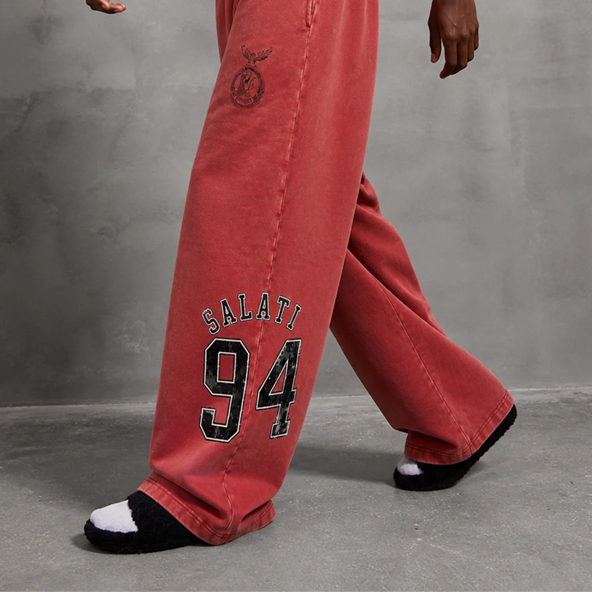 Custom Jogging Heavyweight Acid Wash Sweatpants Sports Sweat Pants Straight Leg Pants Distressed Pants gallery 2