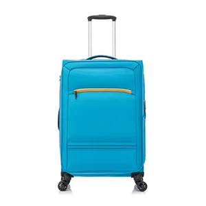 Soft Nylon Luggages 4 Spinner 360 Degree Wheels Aluminum Alloy Trolley Travel Suitcase Carry on Trolley Luggage Set