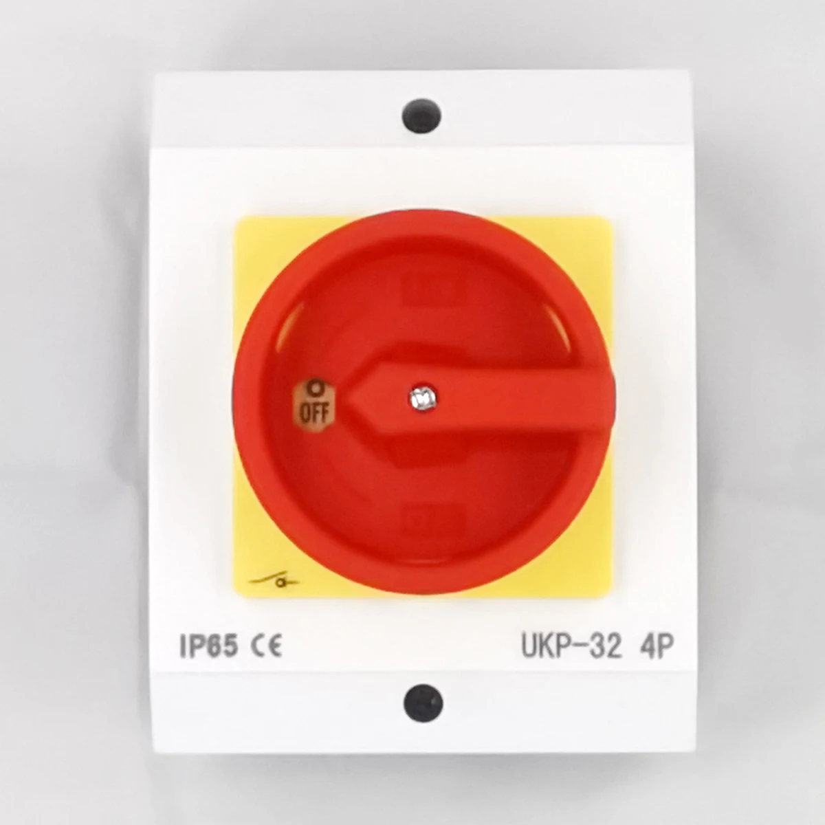 32A 4-Pole Rotary Load Disconnector Switch IP65 Waterproof Metal and Plastic Rotary Isolator Switch for AC 3-Phase