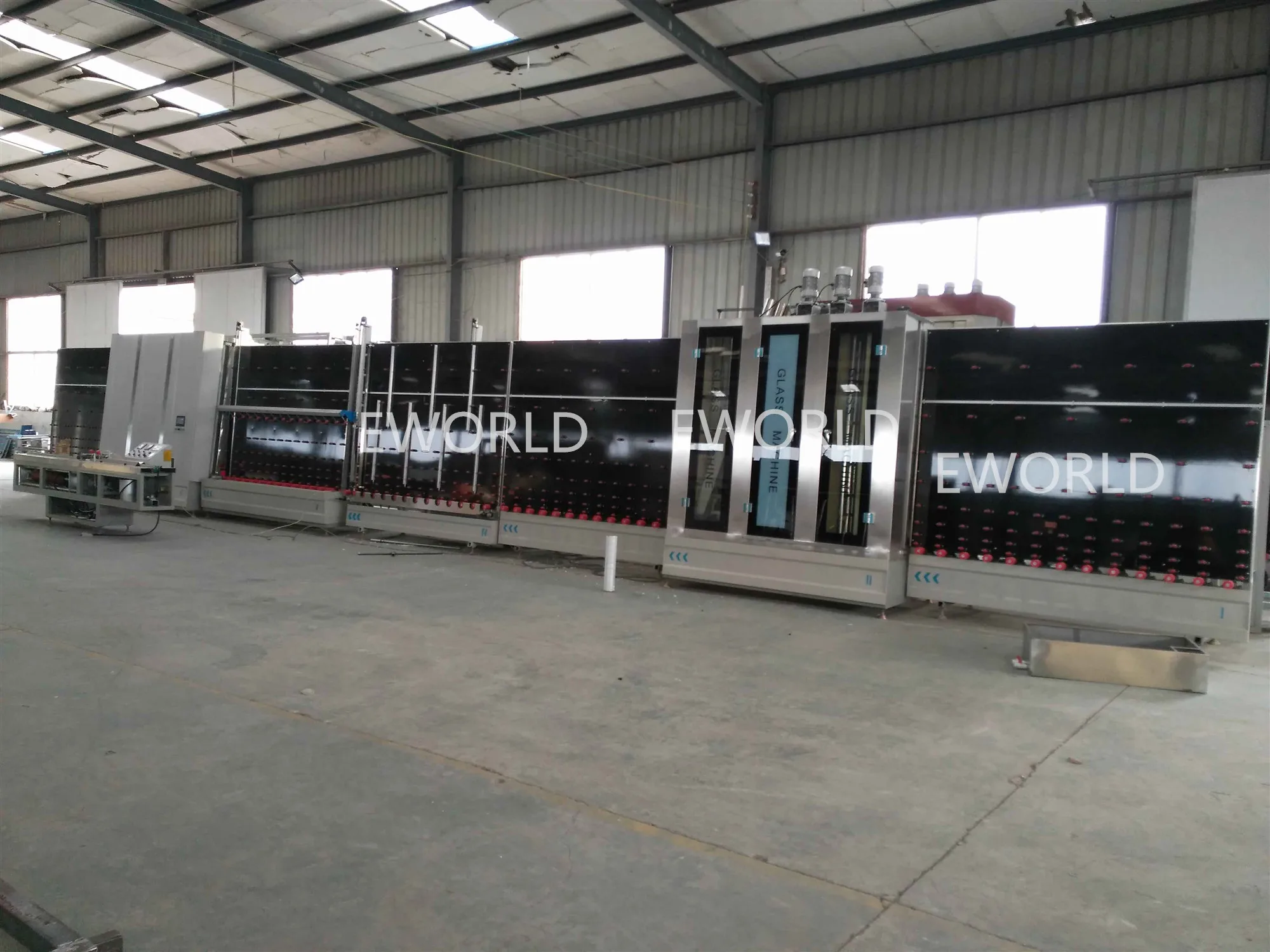Automatic Double Glazing Insulating Glass Production Line with Servo Control Plate Pressure and Argon-gas Filling Function