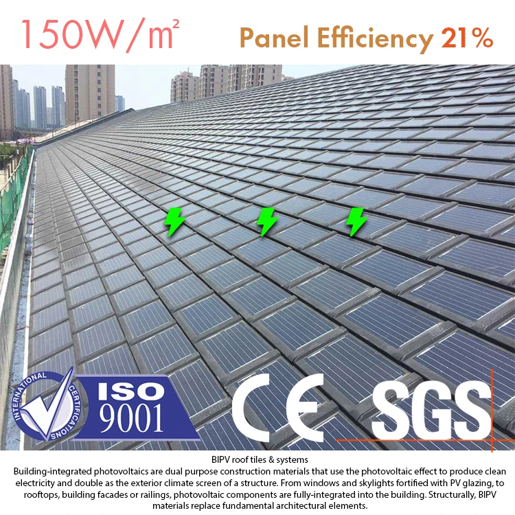 Emerging Top Energy  BIPV Solar Roof Tiles Shingles Solar Roofing System Looking for Distributors Stone Coated Metal Roofing