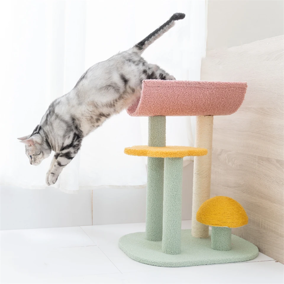 Cheap Cat Tree Ceiling High Decorations Integrated Natural Safety Toys