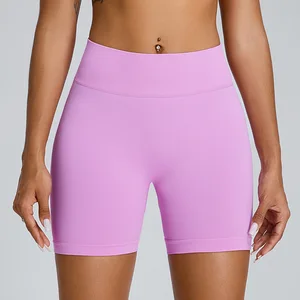 Seamless Yoga Shorts Women High Waist Quick Dry Peach Butt Yoga Pants Custom Logo Yoga Leggings